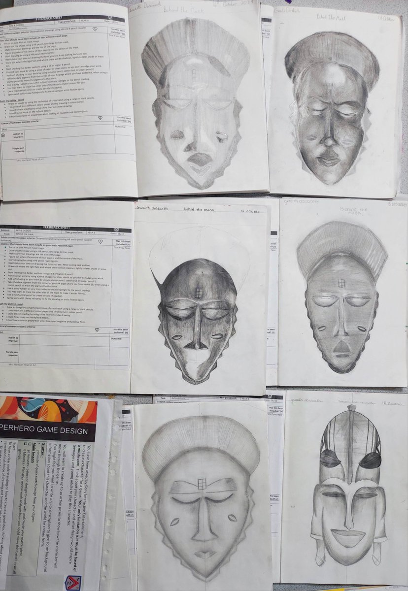 Some fantastic work by year 9 today. Really pushing their understanding on tonal value and form using a variety of B pencils. Well done to all of 9a/Art1. <a href="/MaelorPenley/">Maelor School Penley</a>