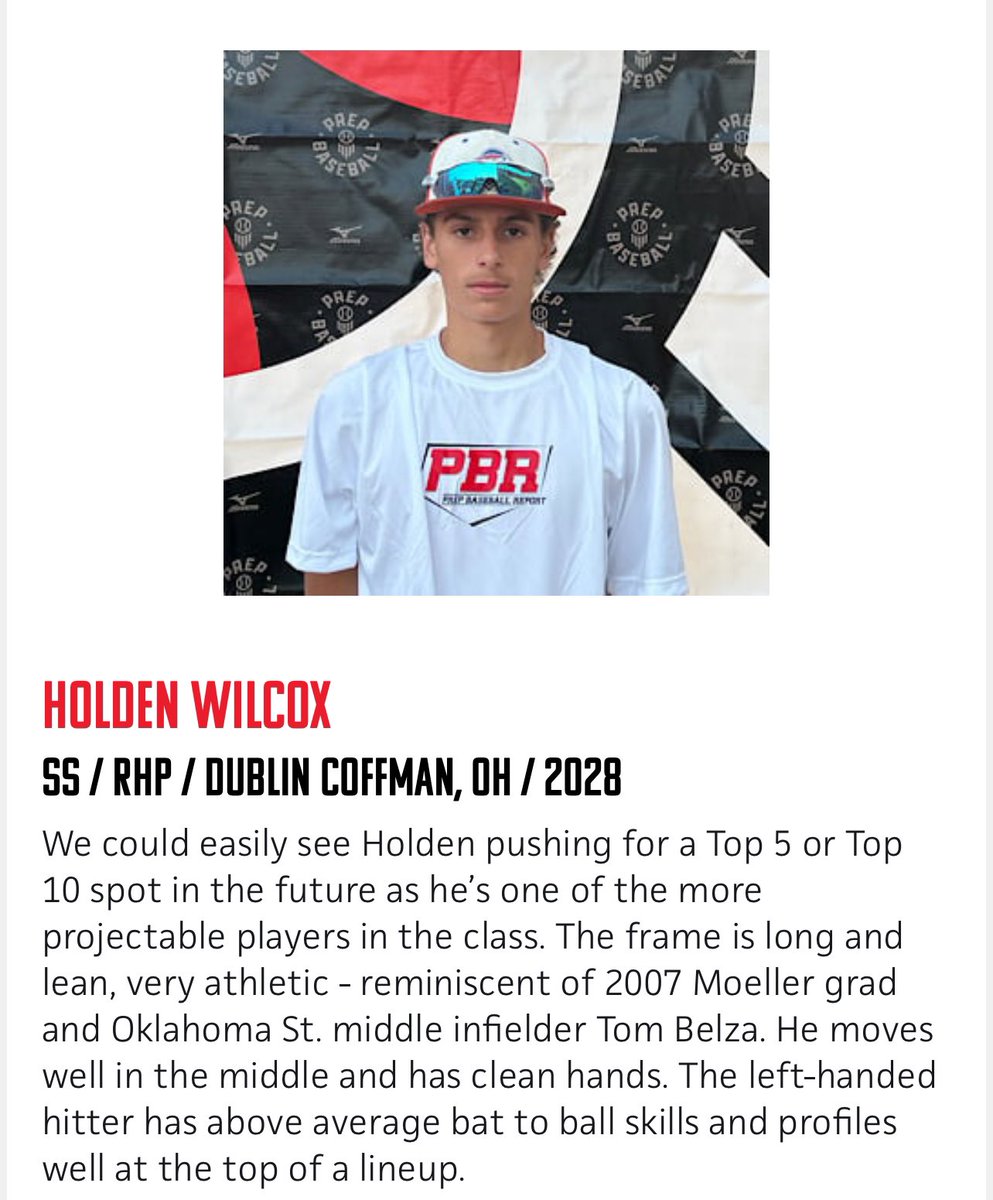 Hit Dogs Ohio National 15U (@ohiohitdogs) on Twitter photo Huge congratulations to <a href="/holdenwilcox34/">Holden Wilcox</a> for his top ranking in the <a href="/PrepBaseballOH/">Prep Baseball Ohio</a> 2028 class! Holden is just scratching the surface of his potential! <a href="/weldyprep/">Kyle Weldon</a> <a href="/DublinCoffBSBL/">Dublin Coffman Baseball</a> <a href="/coffmanrocks/">Coffman Athletics</a> <a href="/_CoachPeteW/">Coach Pete Whitmer</a> Huge congratulations to <a href="/holdenwilcox34/">Holden Wilcox</a> for his top ranking in the <a href="/PrepBaseballOH/">Prep Baseball Ohio</a> 2028 class! Holden is just scratching the surface of his potential! <a href="/weldyprep/">Kyle Weldon</a> <a href="/DublinCoffBSBL/">Dublin Coffman Baseball</a> <a href="/coffmanrocks/">Coffman Athletics</a> <a href="/_CoachPeteW/">Coach Pete Whitmer</a>