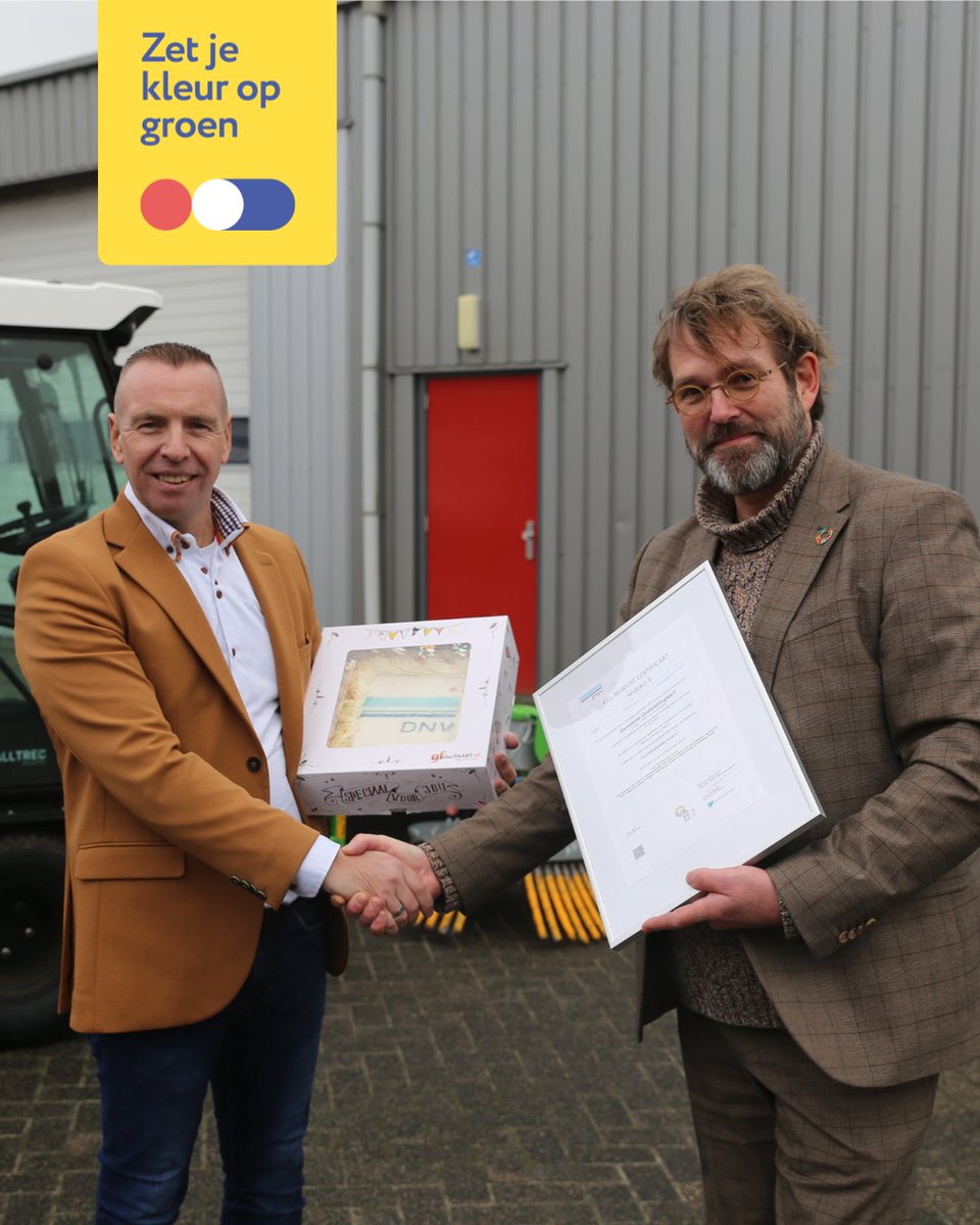 Gemeente Ooststellingwerf heeft het CO2-prestatieladder certificaat ontvangen. We werken aan het verminderen van onze CO2-uitstoot met initiatieven zoals: 
🚲 Fiets naar je Werk Dag 
🌿 Elektrische machines voor groenonderhoud 

Meer informatie:  ooststellingwerf.nl/gemeente-oosts…