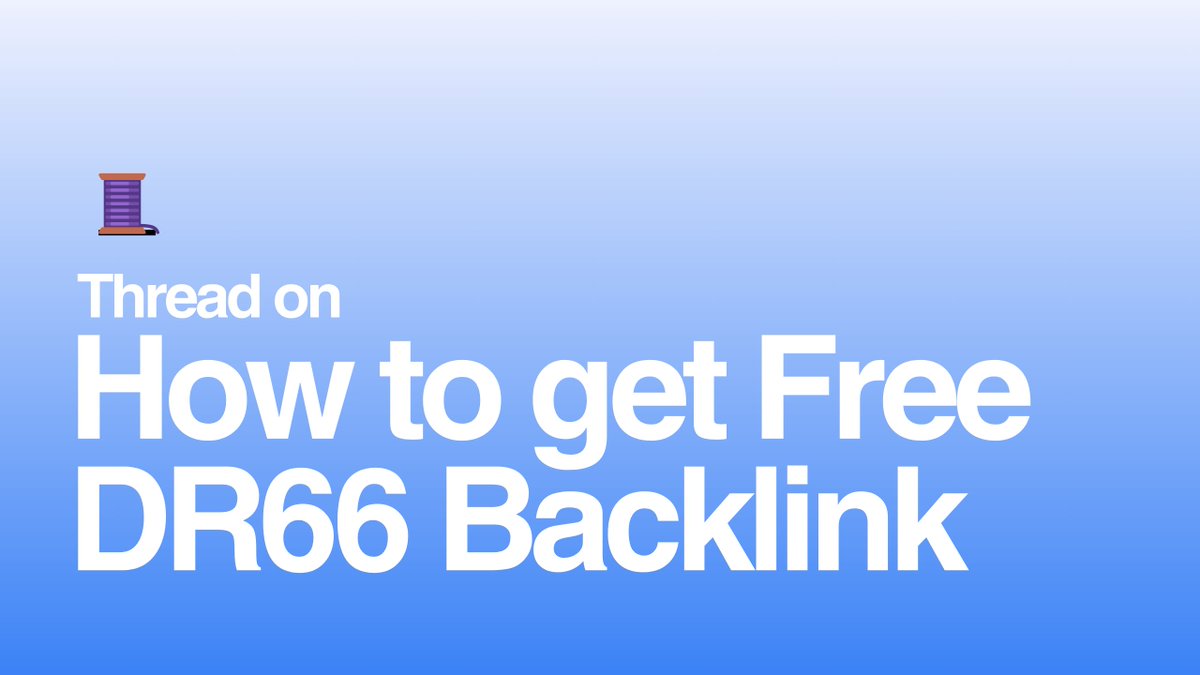 AbunTeam's tweet photo. Free DR66 Do-Follow Backlink

Here’s a gem: a DR 66 platform where you can showcase your product to a community of tech lovers and early adopters, all the while getting a free do-follow backlink.

Can you guess it?

High-Quality Backlink of the Day #21
🧵 https://t.co/X35gEkYeKp