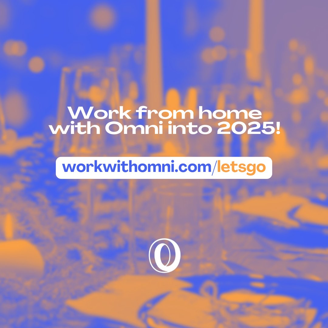 Leftovers aren’t the only thing worth keeping. Work from home with Omni into 2025!

-
#WFH #RemoteWork #FlexibleWork #NewYearNewCareer