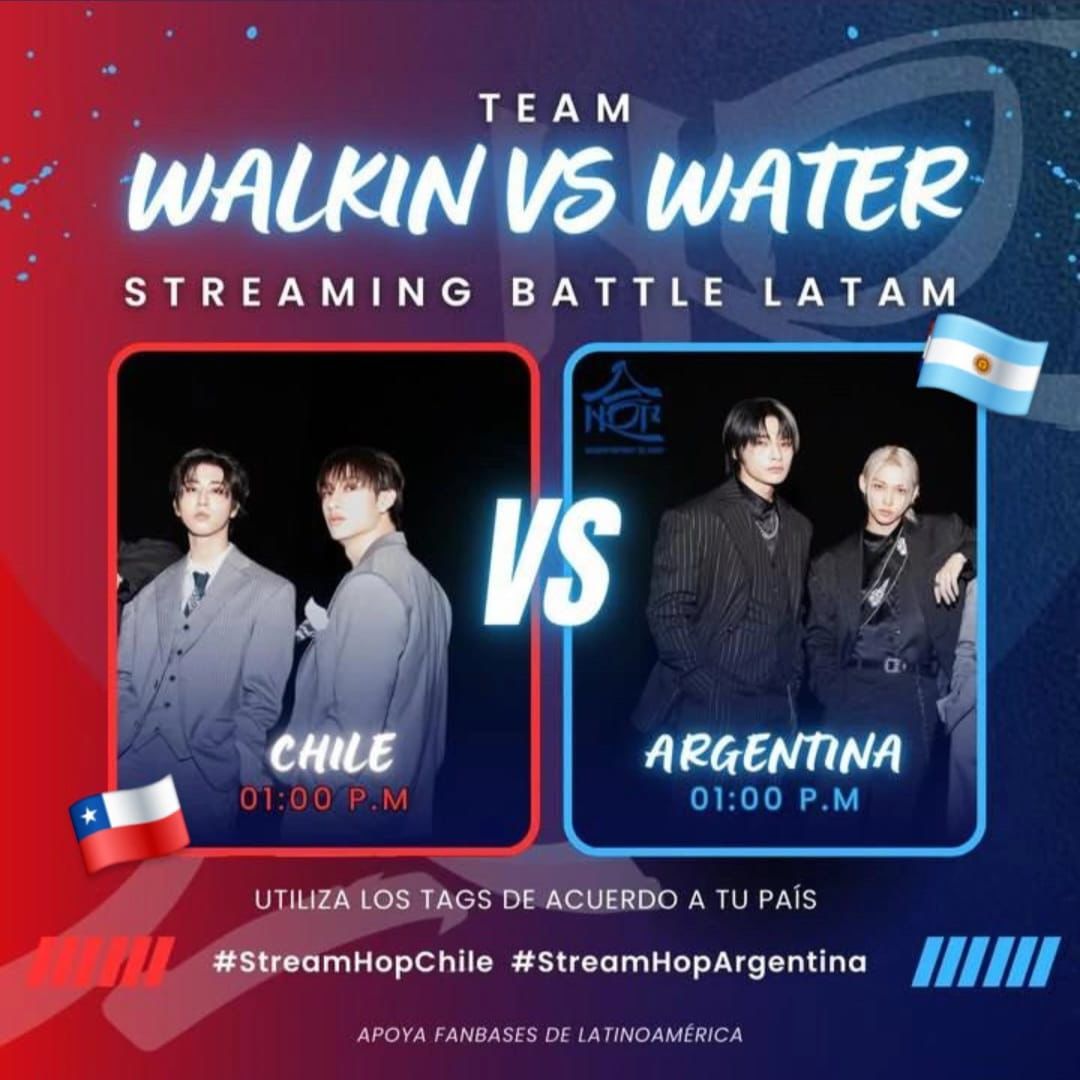 SKZChileOficial's tweet photo. Streaming Battle⚔️
Instrucciones:
1️⃣Toma capturas de pantalla de tus streams ya sean en Spotify, Youtube o Apple Music.
2️⃣Comenta este post con el screenshot de tu stream + los tags: #SKZStreamingBattle #StreamHopChile
¡Vamos STAY Chile!🇨🇱 https://t.co/wCVWTUe4hj