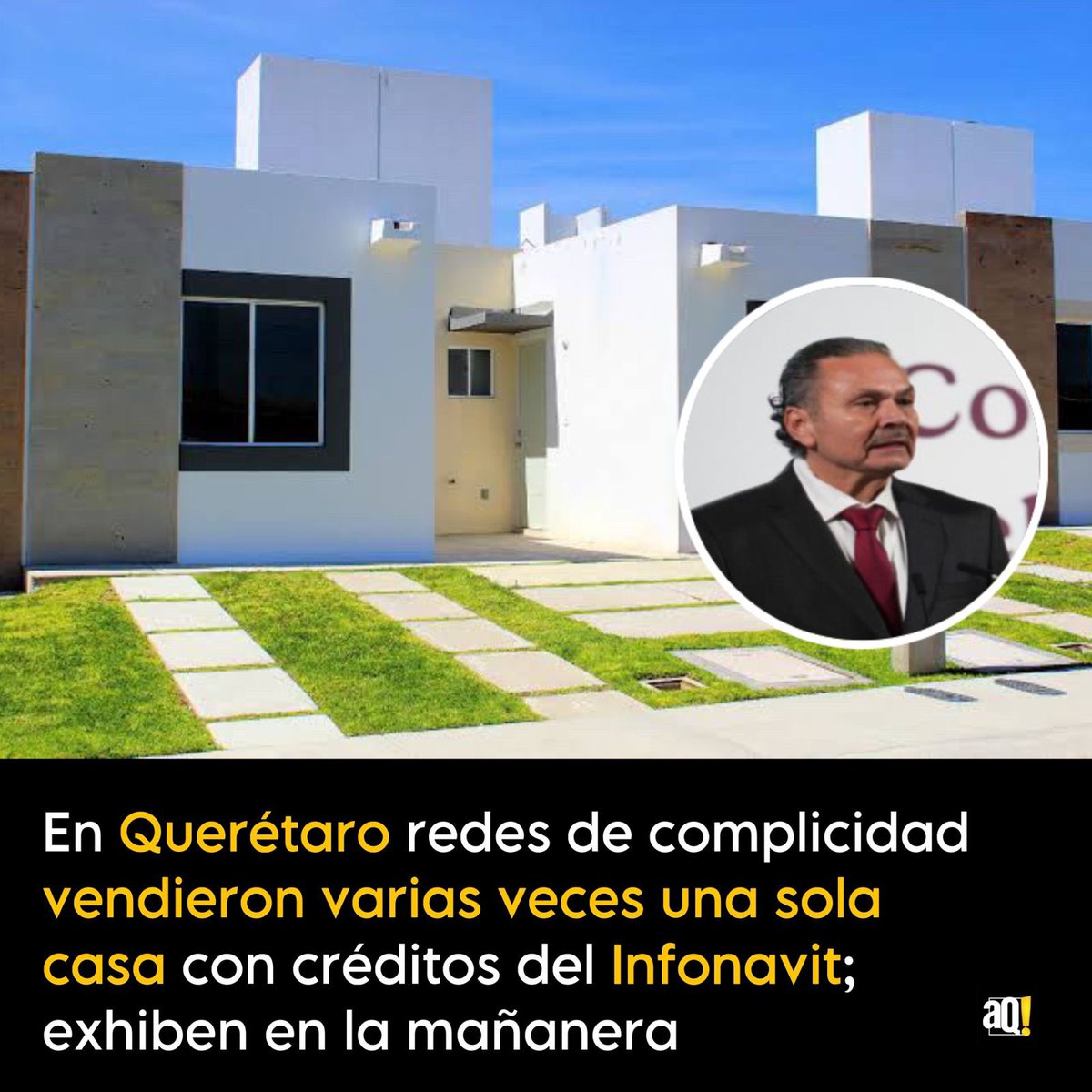 AlertaQro's tweet photo. ⚠️🏘️ Red en Infonavit vendía varias veces una casa con créditos de trabajadores.

✔️El director de Infonavit exhibió una red delictiva con trabajadores del Infonavit, notarios, despachos y peritos valuadores, quienes vendieron 41 casas 294 veces en Querétaro.

Más detalles, aquí⤵️
https://t.co/yK8SWDaHbg