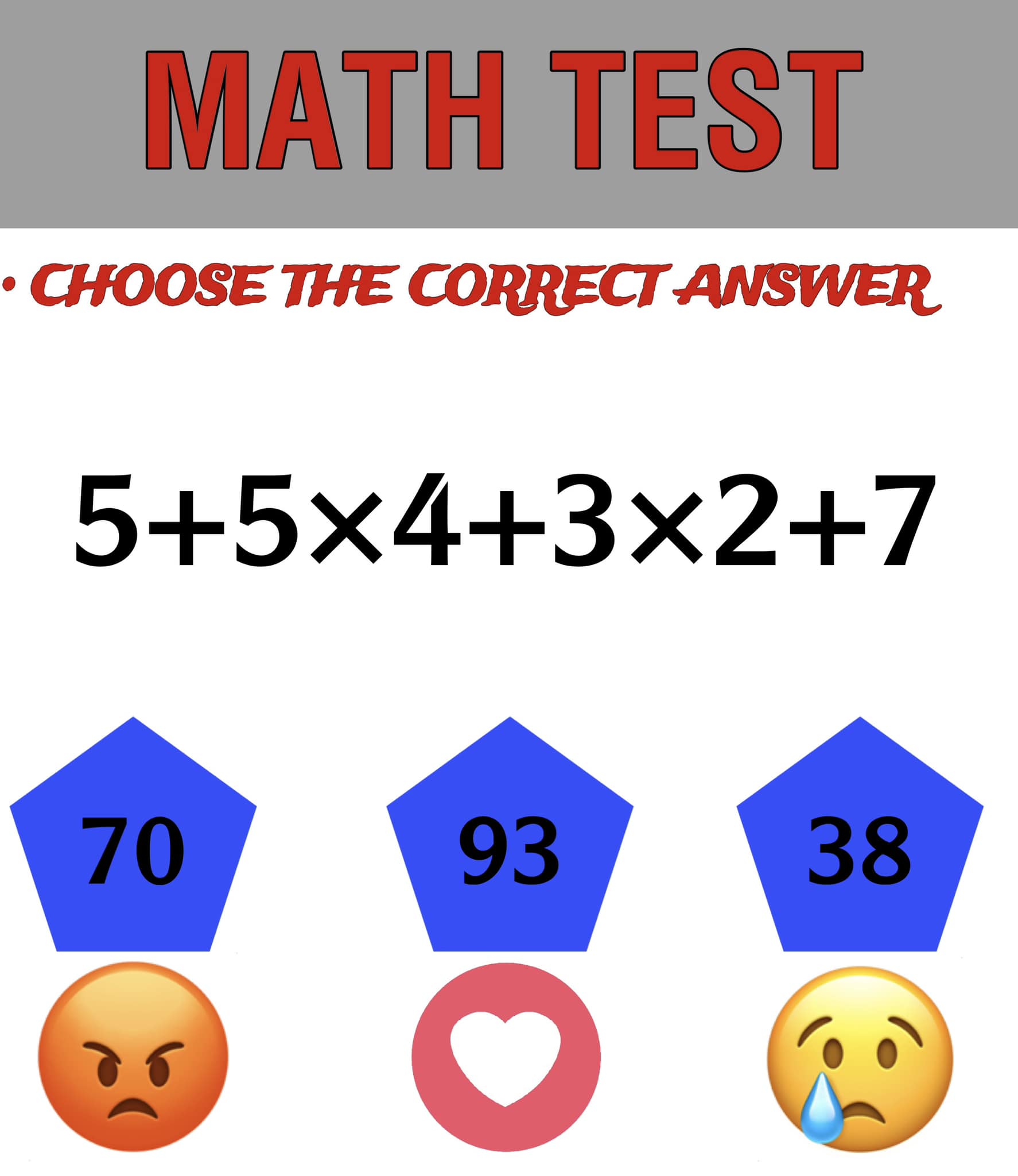 Easy Math Quiz Answers