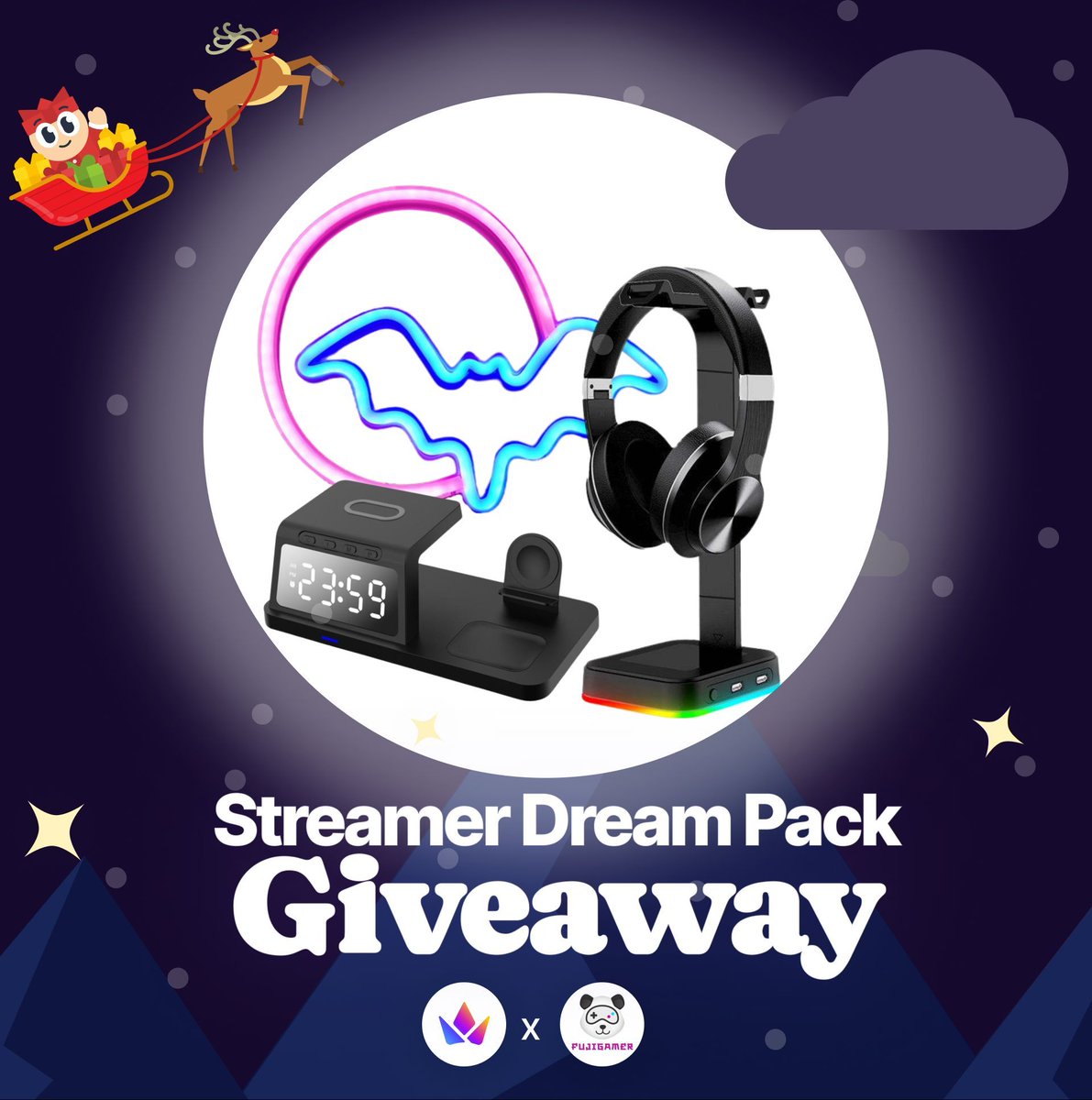 🎁 Day 8 Streamer Dream Pack

🌕 Upgrade your setup with some Fujigamer essentials! Choosing one lucky winner!

To enter:
- Like and repost 
- Reply with Throne link 

⌛ You have 72hours