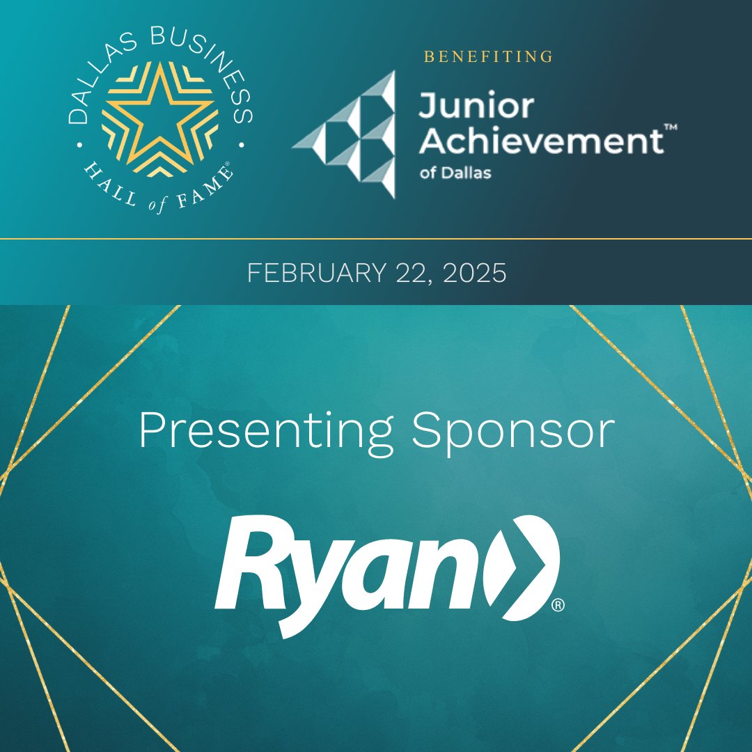 JADallas's tweet image. We’re proud to announce @RyanTax as the presenting sponsor of the 2025 Dallas Business Hall of Fame! We are so grateful to Ryan for their generous support and valued partnership in preparing students for the business of life.

#JADallasBusinessHallofFame #JADallas #Ryan