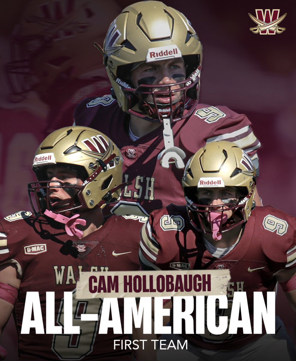 Walsh Cavaliers (@walshcavaliers) on Twitter photo ALL AMERICAN 👊🏼🇺🇸⚔️🏈
Adding another award to the list!
Congrats, Cam🏆
#SwordsUp
<a href="/GreatMidwestAC/">Great Midwest</a> ALL AMERICAN 👊🏼🇺🇸⚔️🏈
Adding another award to the list!
Congrats, Cam🏆
#SwordsUp
<a href="/GreatMidwestAC/">Great Midwest</a>