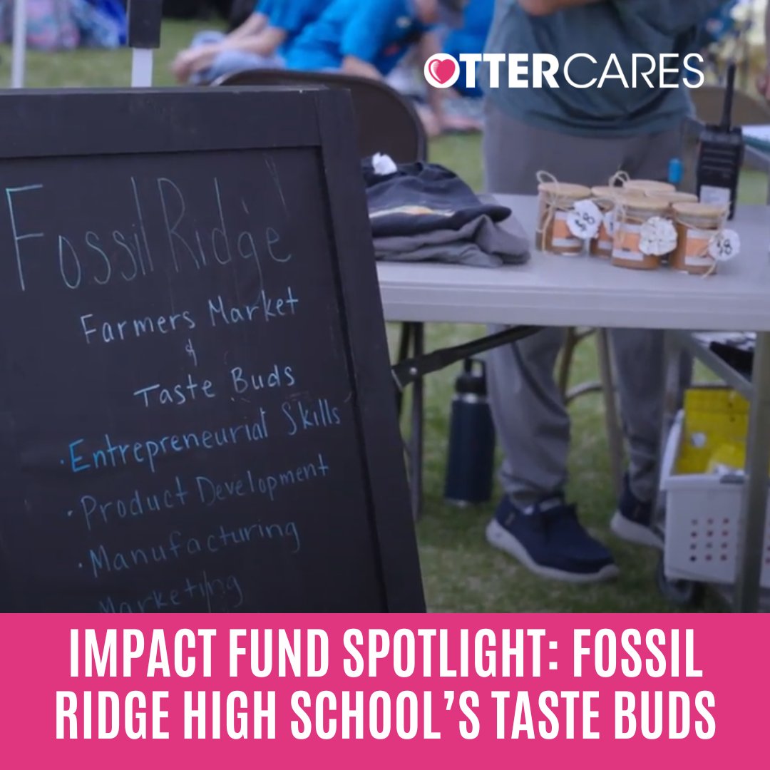 Entrepreneurship and culinary arts come together in a flavorful partnership at Fossil Ridge High School. Check out their amazing story!

bit.ly/49pZhRa

#ottercares
#ignitetomorrowtoday