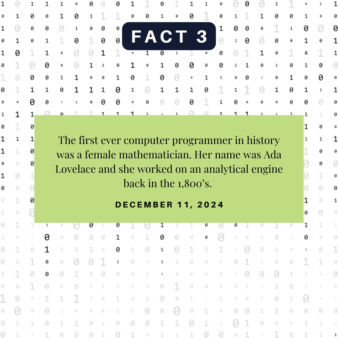 dottieroseLLC's tweet image. &quot;👩‍💻✨ Pioneering the future of tech since the 1800s—Ada Lovelace, the world&apos;s first computer programmer! Follow along for more inspiring computer science facts. #AdaLovelace #ComputerScienceWeek #WomenInSTEM&quot;