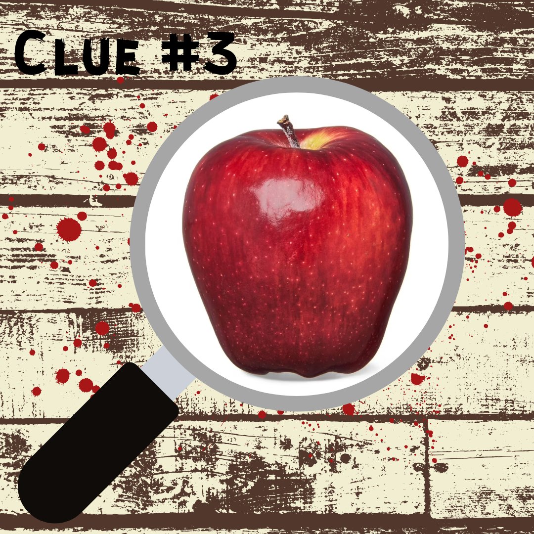 ICFTMPodcast's tweet photo. An apple a day! Here is clue #3 for our all-new episode, dropping next week! Drop those guesses below for a shout-out on a future episode.  Use the links below to subscribe so you don't miss out!

#MutantFam #HorrorFamily #Christmas #horror 

Subscribe! https://t.co/KkyFSlRStG https://t.co/krlvTbu1EU