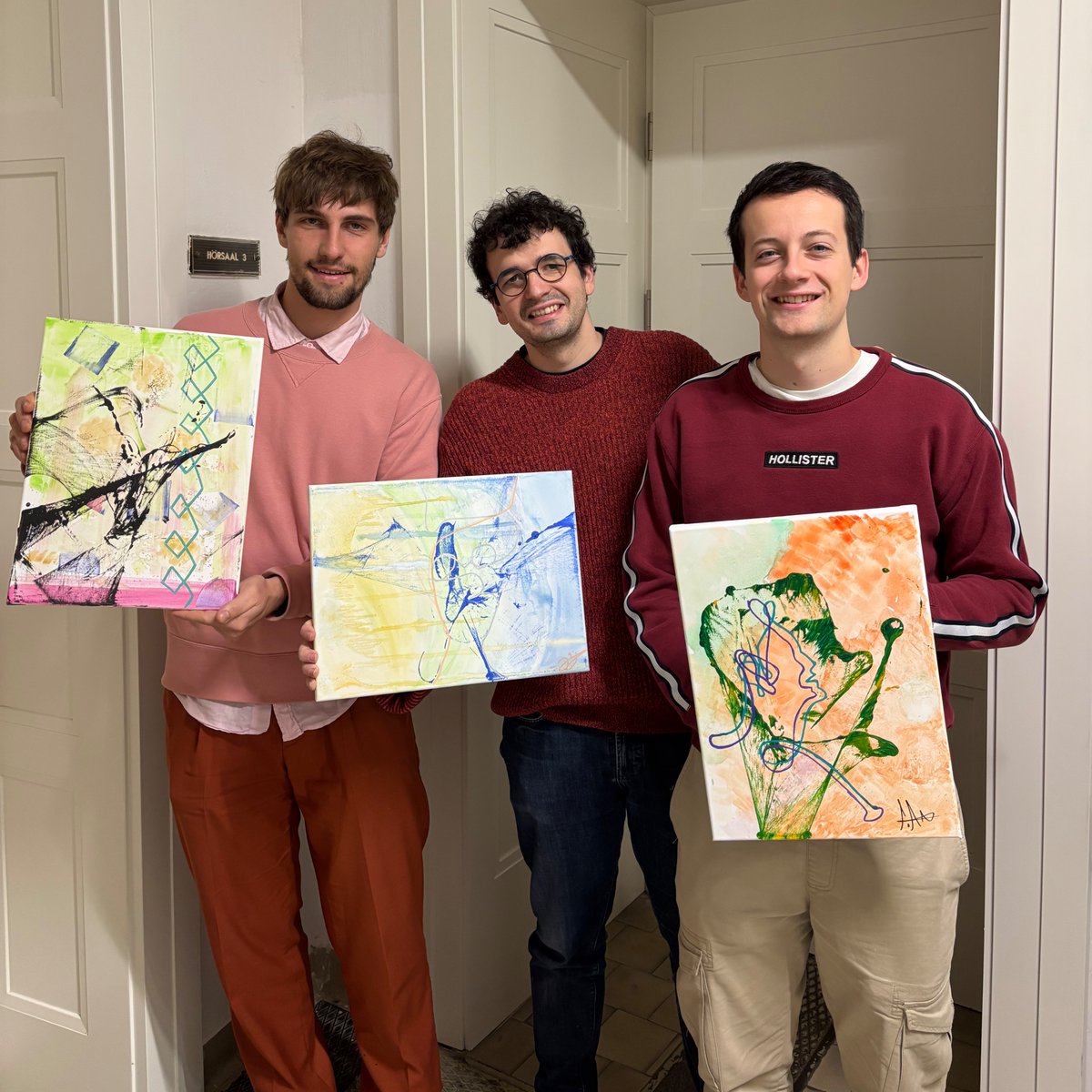 Mateos Group @ UniWien (@mateoslab) on Twitter photo Last week, we captured our first group photo after enjoying a very creative "One Line Art" activity. Check out the results of our artistic efforts!!
Many thanks to the <a href="/BonifaziGroup/">BonifaziLAB</a> for hosting us during their Christmas dinner celebrations! Last week, we captured our first group photo after enjoying a very creative "One Line Art" activity. Check out the results of our artistic efforts!!
Many thanks to the <a href="/BonifaziGroup/">BonifaziLAB</a> for hosting us during their Christmas dinner celebrations!