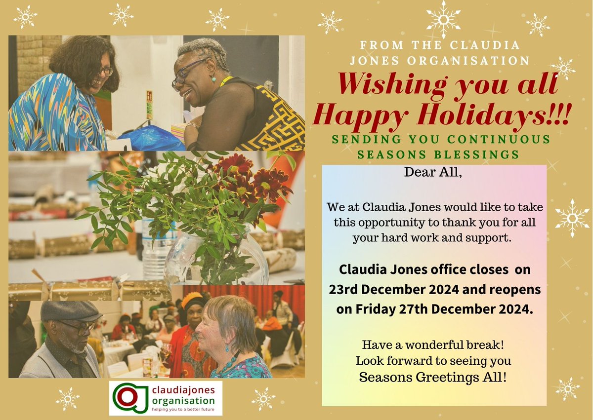 Claudia Jones Organisation tweet media