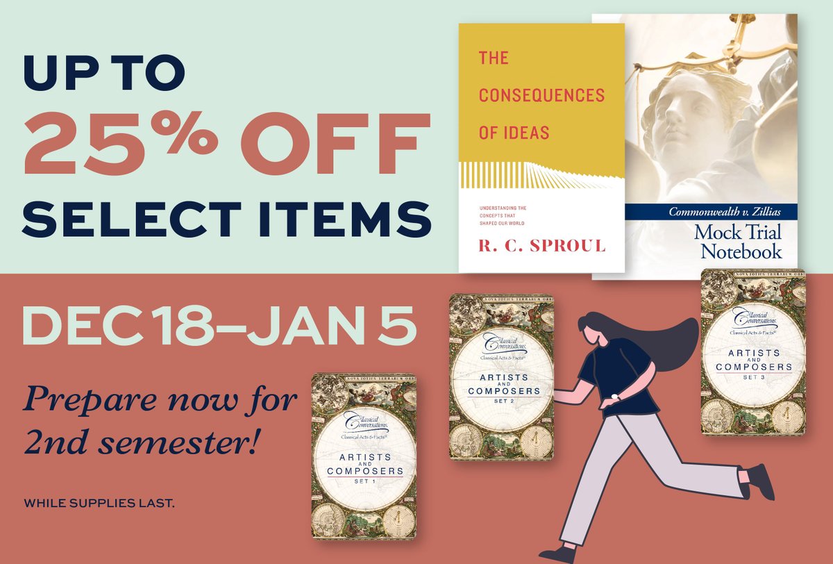 AmandaJLowery's tweet photo. Get a jump on the second semester with discounted resources from the CC bookstore! Select products are up to 25% off from December 18 to January 5. Start the new year refreshed and ready with these helpful resources for every level. Items in the picture are only a few of the... https://t.co/dLbvsd6fvZ