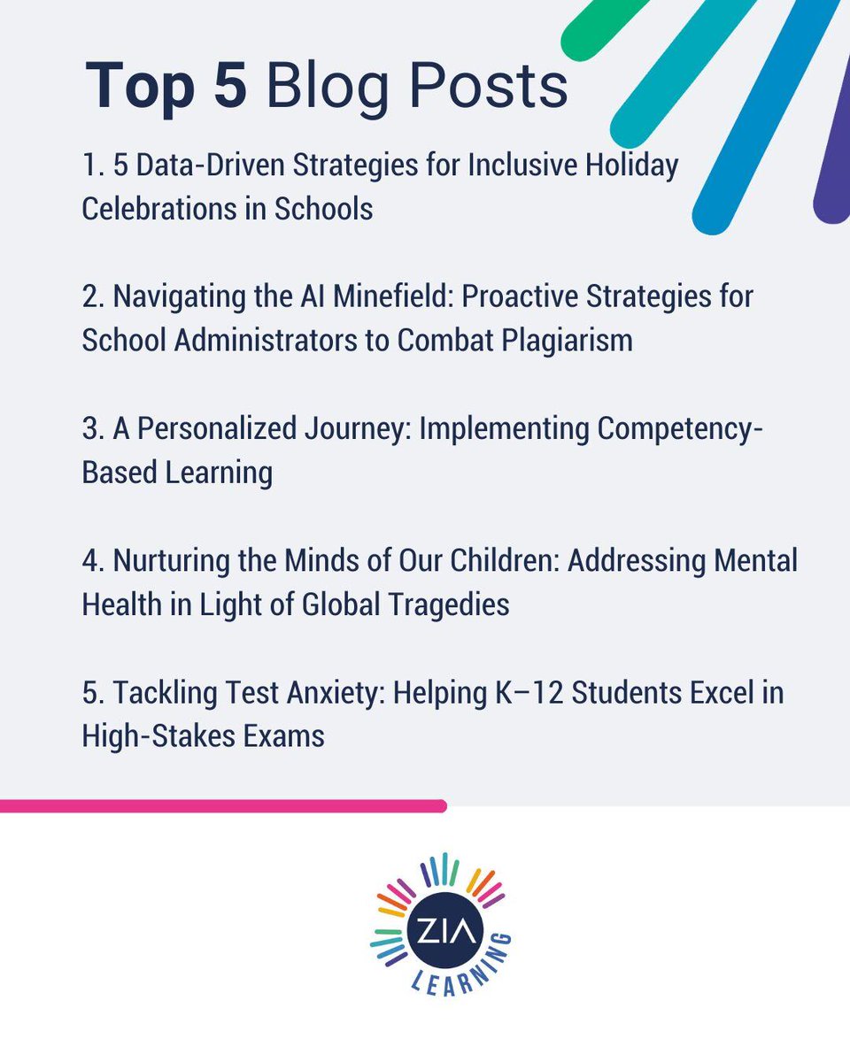 ZiaLearning's tweet image. &apos;Tis the reason to revisit our top 5 most-loved blog posts of 2024!
Whether you&apos;re a long-time reader or new to our corner of the internet, you won&apos;t want to miss these insightful reads.
Happy reading! 📖 #TopBlogs #YearInReview
hubs.la/Q02_BWjp0