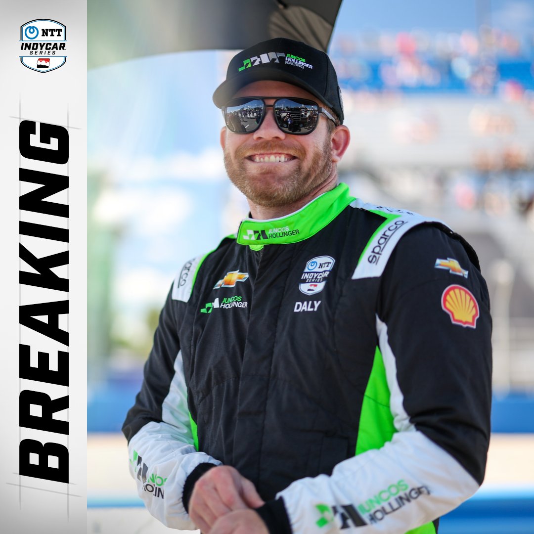 IndyCar's tweet photo. NEWS: @juncoshollinger announces @ConorDaly22 will drive for the team full time in 2025 to complete its driver lineup. https://t.co/CXp2UzkcSr