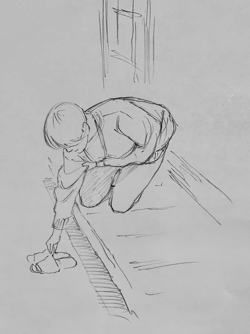 クロッキー会に参加しました。最近はエフェクトばかり描いているので人間を描くのが楽しいです。今日は「膝」を上手く描きたいなんていう意見も出たり。みなさんとても前向きです。 