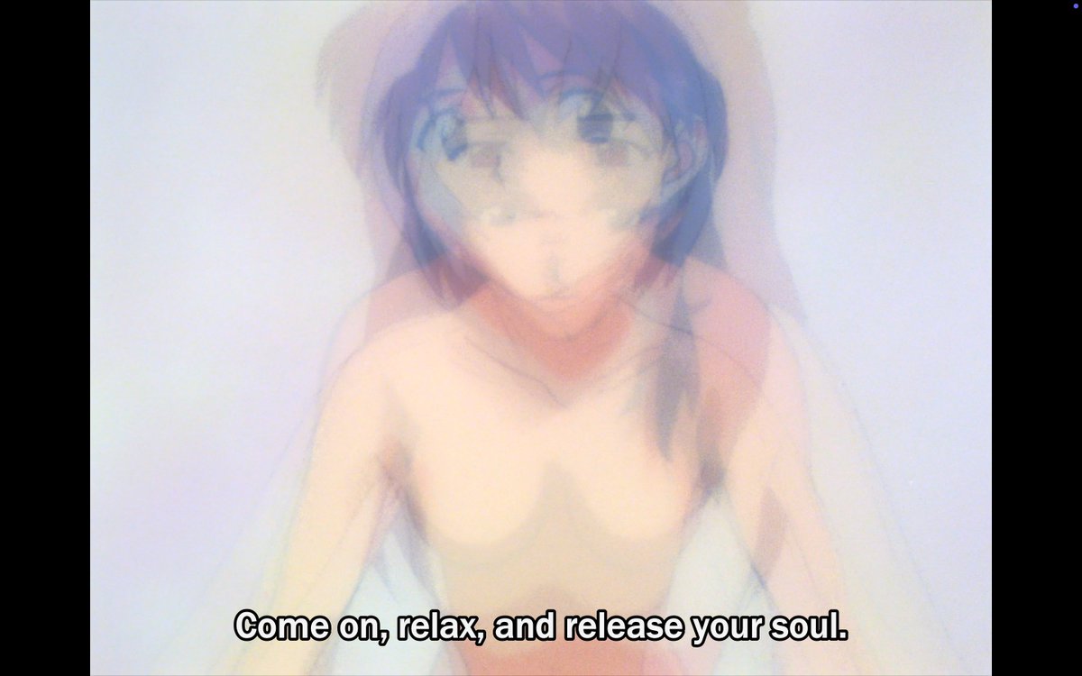 Tharizdun03's tweet image. Shinji sees sex as a way to &quot;become one&quot; with others, blending Misato, Asuka, and Rei into a bland, homogenized soup of women. But becoming one with others is not the same as actually knowing and being with others as individuals; a theme that comes back big-time in End of Eva.
