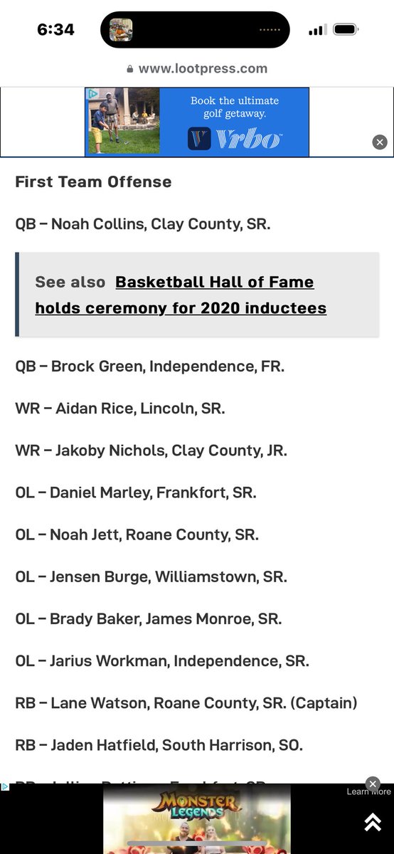 Excited to be named Lootpress Offensive Lineman of the Year, as well as First Team All-State OL! @CoachMooreWVU <a href="/CoachBlaineStew/">Blaine Stewart</a> <a href="/CoachTonyGibson/">Tony Gibson</a> <a href="/Coach_Crill/">Cody Crill</a> <a href="/KyleERigney/">Coach Rigney</a> <a href="/Coach_Lageman/">JB Lageman</a> <a href="/CoachEverhart/">Travis Everhart</a> <a href="/ElijahAltizer/">Elijah Altizer</a> <a href="/CoachWalters_/">Mitchell Walters</a> <a href="/CoachSakk/">Jacob Sakk</a> <a href="/Coach_Ray_/">Joe Ray</a> <a href="/CoachBuj/">Austen Bujnoch</a> <a href="/PrepRedzoneWV/">Prep Redzone West Virginia</a>