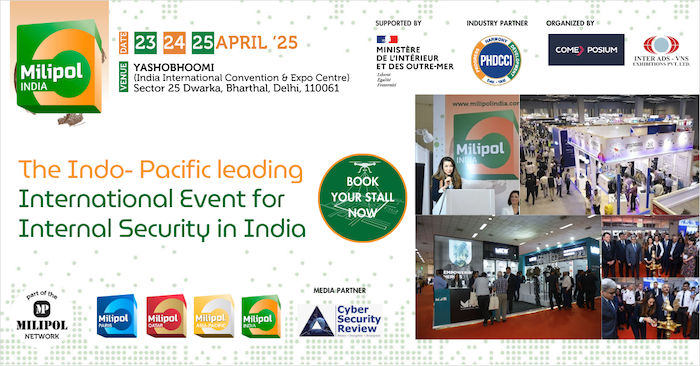 DBMCSR's tweet image. Cyber Security Review is delighted to announce a media partnership with Milipol India – the Indo-Pacific leading international event for internal #security in India, taking place on 23-25 April 2025 in Delhi. Find out more at milipolindia.com
#Milipol #CyberSecurity