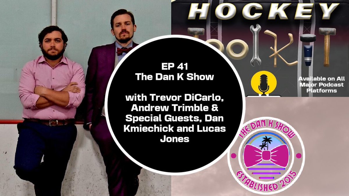 Newest episode of the Hockey Toolkit out today!  Fantastic interview with the guys over at <a href="/The_DanKShow/">DanKShow</a> 

Thanks again Lucas and Dan for joining us for this terrific conversation.  

Click on link to listen!

 open.spotify.com/episode/6V6SIp…

<a href="/TheHockeyFocus/">The Hockey Focus</a> <a href="/TDC_Hockey/">Trev</a> <a href="/EHL_Hockey/">Eastern Hockey League</a>