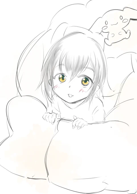 枕と布団で秘密基地作成ロリカシラ(妄想)#おになま 