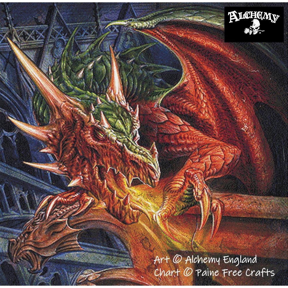 PaineFreeCrafts's tweet photo. I wonder if the carving the dragon is perched on is based on itself?  

https://t.co/YPqqNnsXjZ 

#crossstitching #crossstitchersofinstagram #crossstitcher #fullcoveragecrossstitch #fullcoveragefanatics #xstitchersofinstagram https://t.co/PAbr7RmnyC