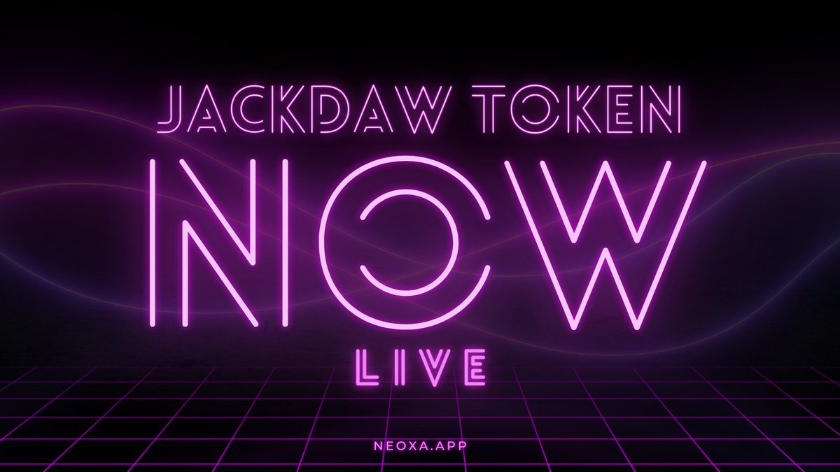 📢 Listing Alert:

<a href="/JackdawCrypto/">JackdawToken.com</a> is now live on the Neoxa Asset Exchange!

Deposits are officially open, and you can start trading or add liquidity to the pools right away.

Visit neoxa.app and dive into the action. Happy trading! 🚀