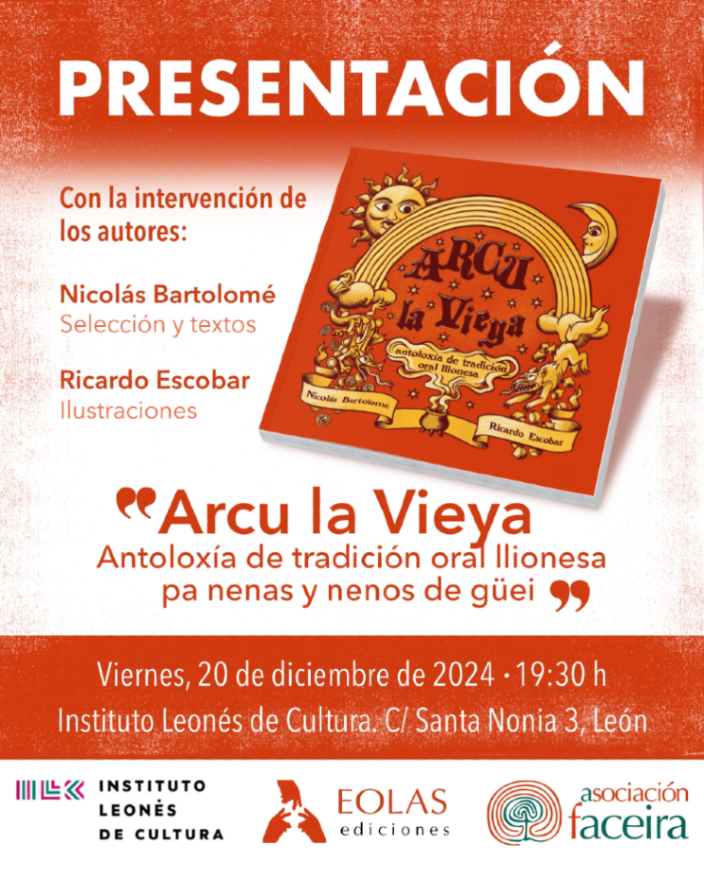 ilc_dipuleon's tweet photo. 📕 El ILC acoge la presentación del libro ‘𝑨𝒓𝒄𝒖 𝒍𝒂 𝑽𝒊𝒆𝒚𝒂. 𝑨𝒏𝒕𝒐𝒍𝒐𝒙𝒊́𝒂 𝒅𝒆 𝒕𝒓𝒂𝒅𝒊𝒄𝒊𝒐́𝒏 𝒐𝒓𝒂𝒍 𝒍𝒍𝒊𝒐𝒏𝒆𝒔𝒂’.

Acto de presentación:
📅 viernes 20 de diciembre
⏰ 19:30 h
📍 Sala Región (C/ Santa Nonia, 3, León)

#Llionés #Asturleonés #Llingua https://t.co/ujRQJxar6k
