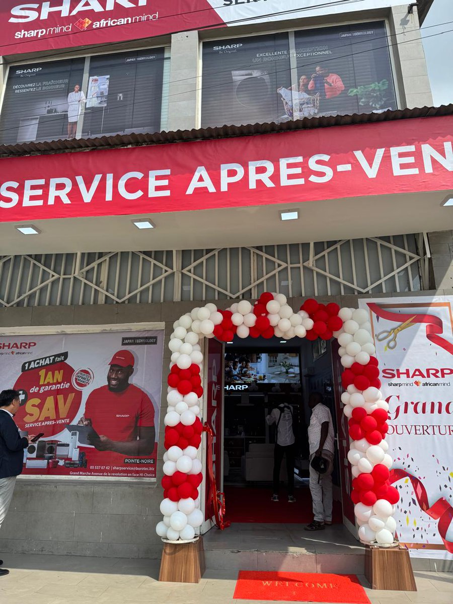sharp_ce_mea's tweet photo. We are excited to announce the opening of our new Showroom &amp; Service Centre in Pointe Noire, PR Congo.
Providing 1 year warranty on respective Sharp products, this showroom &amp; Service center will serve as a central hub for Sharp brand in PR Congo.
#SharpMEA #SharpShowroom https://t.co/9qWzBEFMAR