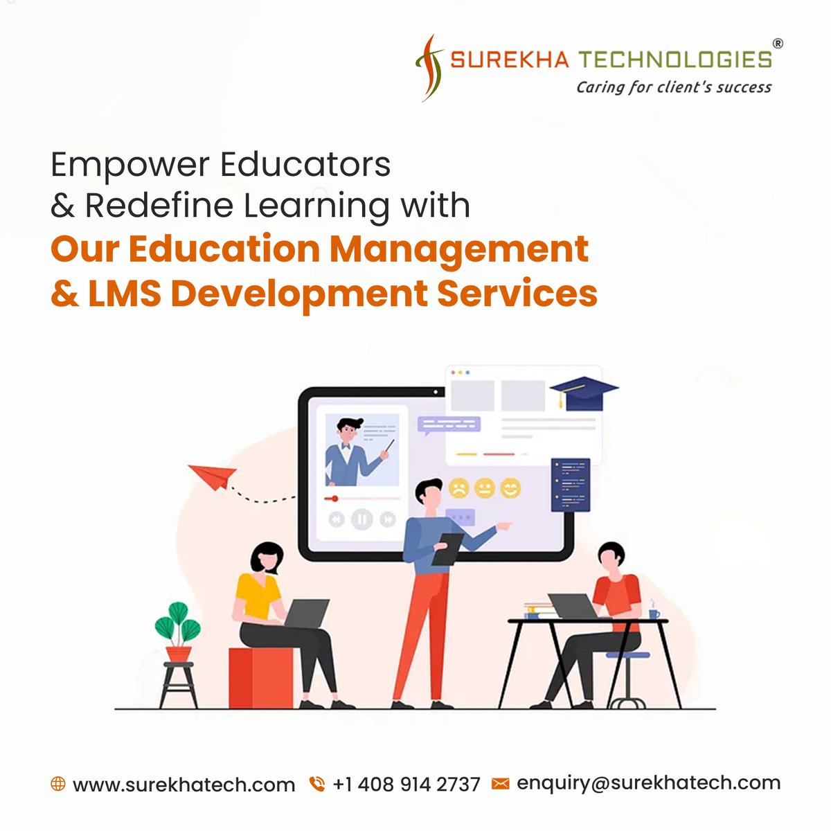 surekhatech's tweet image. 🚀 Empower educators & redefine learning!
🎓Our Education Management & LMS Development Services simplify course management, boost engagement, & enhance collaboration.
Let's build the future of education together! 🌟
surekhatech.com/education
#SurekhaTech #LMSSolutions #EdTech