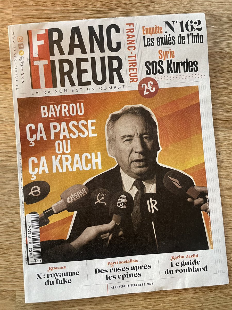 YanLefrancois's tweet photo. Je craque pour le @franctireurmag n°162 ! Avec @CarolineFourest @Enthoven_R @BanonTristane @BenjaminSire @C_Barbier @jeangarr78 @davidmedioni @NoraBussigny @alainauffray @eksymons @BenjaminDard @perlamsika_15 https://t.co/WPyzCnhpm7