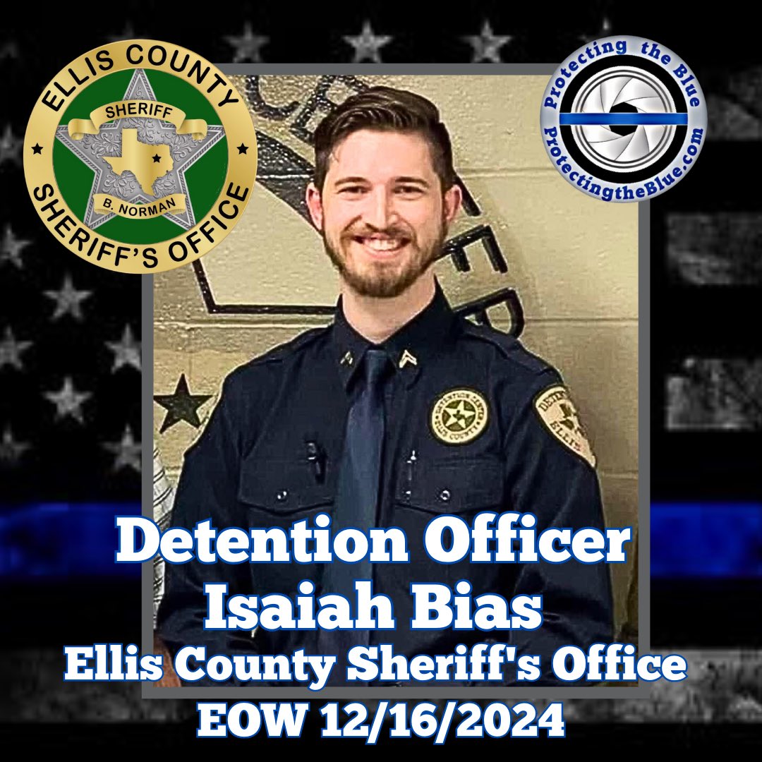 protectingblue's tweet photo. 1/3 RIP. Texas Detention Officer Isaiah Bias was murdered when he was beaten to death by an inmate while on duty at the Wayne McCollum Detention Center . Officer Bias was transferring the inmate to his cell when the inmate brutally choked, kicked, and beat him to death. https://t.co/pFM4Fzt8cV