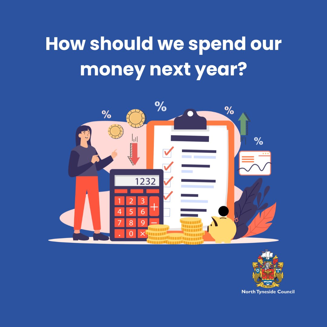 Every year we propose a budget for the following year, and we'd like your views on how we should spend money on our services. Please take 5 minutes to read the info and take the survey. Every comment will be read and considered

haveyoursay.northtyneside.gov.uk/budget-engagem…