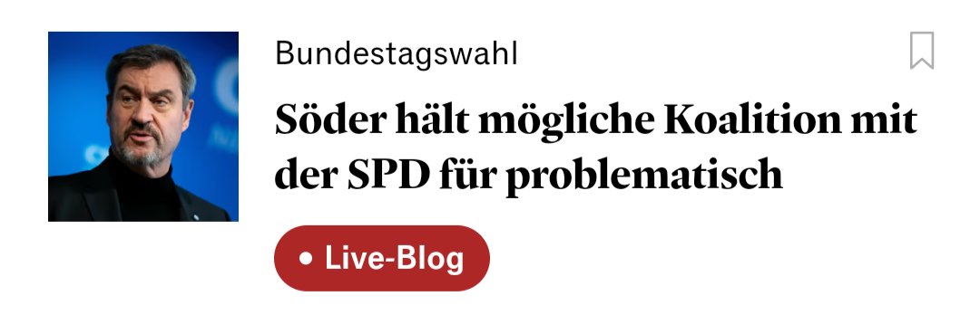 Noch 3-4 Glühwein und Söder schließt eine Koalition mit der CDU aus.