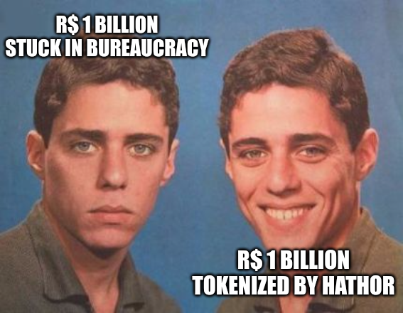 HathorNetwork's tweet photo. Imagine turning a R$ 1 billion (USD ~160M) court-ordered payment, stuck for years in bureaucracy, into a liquid, tradable token on the blockchain 🤩

That’s exactly what Hathor Network just achieved!

By tokenizing the largest court-ordered payment in Latin America, Hathor is proving how blockchain technology can revolutionize traditional finance, bringing more liquidity and efficiency to assets that were once locked in bureaucratic processes. 🔒

This is where traditional finance meets blockchain innovation. 🤝