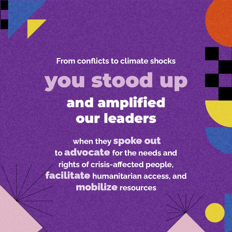 UNOCHA's tweet photo. Let’s take a look 🔙.

As we wrap up this year and gear up for 2025, here’s a quick recap of your defining moments with OCHA in 2024. 👇