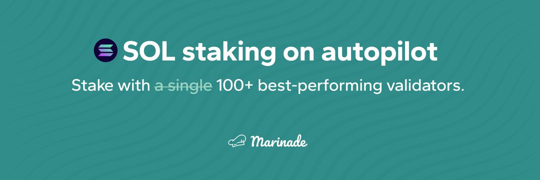 ZarekEsia's tweet image. 4 Years of Innovation &amp;amp; Trust in Solana!

With Marinade V2, @MarinadeFinance raises the bar again:
✅ 7.6% APY
✅ 100% Uptime
✅ Reward Insurance for peace of mind
✅ Custody-Free Native Staking

Why settle for less? Stake smarter today! 🔗 app.marinade.finance #SOLStaking
