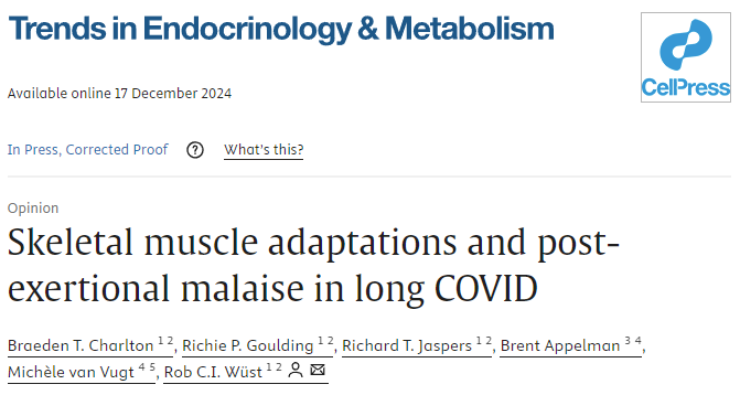 De rol van spieraanpassingen bij long COVID <a href="/RobWust/">Rob Wüst</a> en co. hebben er een publicatie over geschreven: sciencedirect.com/science/articl… Lees wat hun inzichten kunnen betekenen. Ook voor ME/CVS-patiënten: nmcb.eu/nieuwe-inzicht… #PEM #MECVS #LongCovid #PAIS #MECFS #NMCB #biobank
