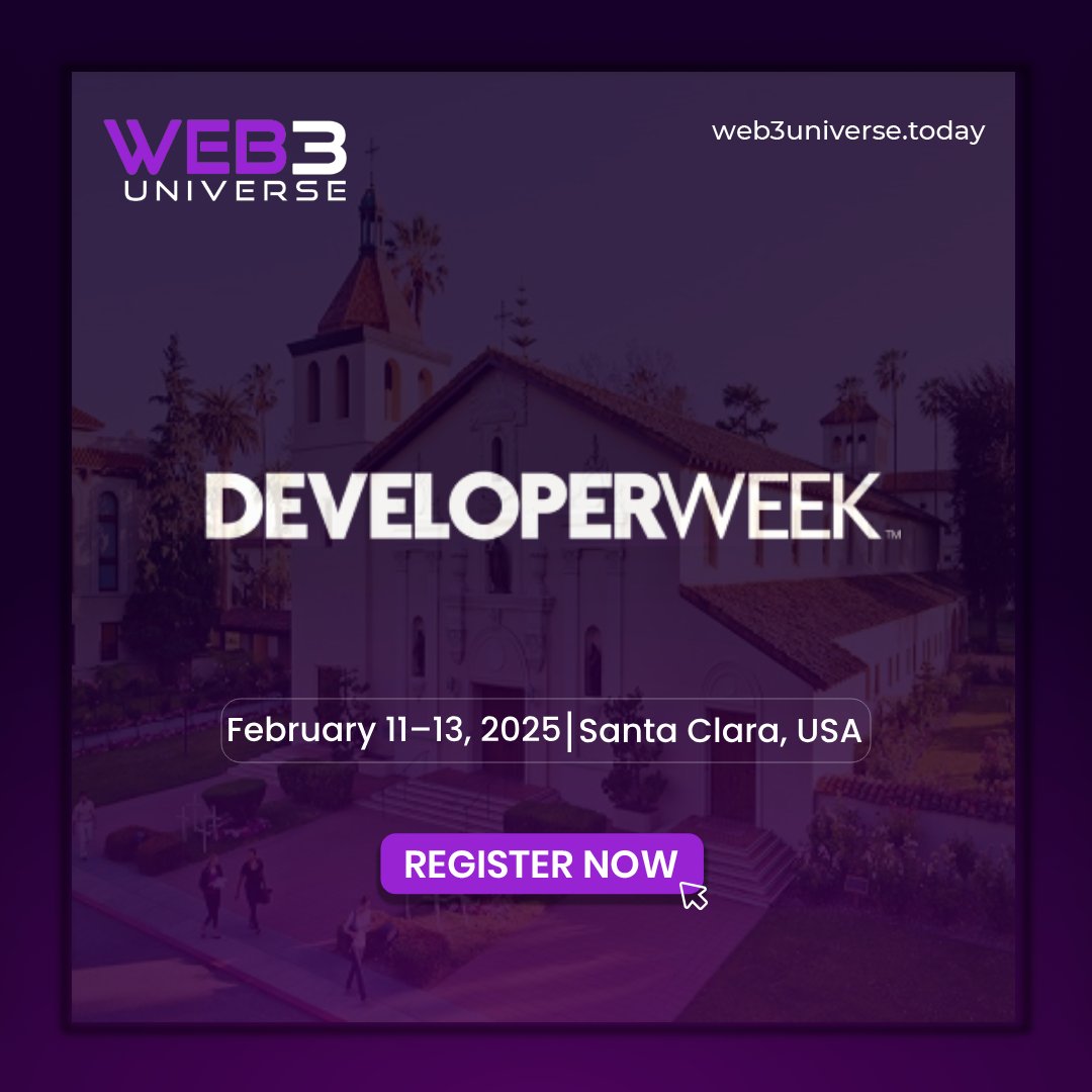 UniverseOfWeb3's tweet image. Attention all developers! @DeveloperWeek is your chance to explore cutting-edge technologies and hear from industry experts.
Register now for an incredible experience: tinyurl.com/j4cej7uu
#DeveloperWeek #TechConference #DevCommunity #Web3Universe #USA