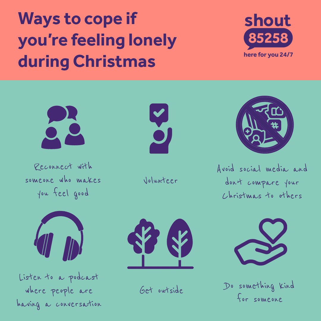 For many of us, Christmas isn’t always the jolly time that we see on social media and TV. It can be a time of feeling alone, whether you’re missing someone, feeling the pressure to have a good time, or surrounded by people you don’t feel you belong with. These tips can help 💜