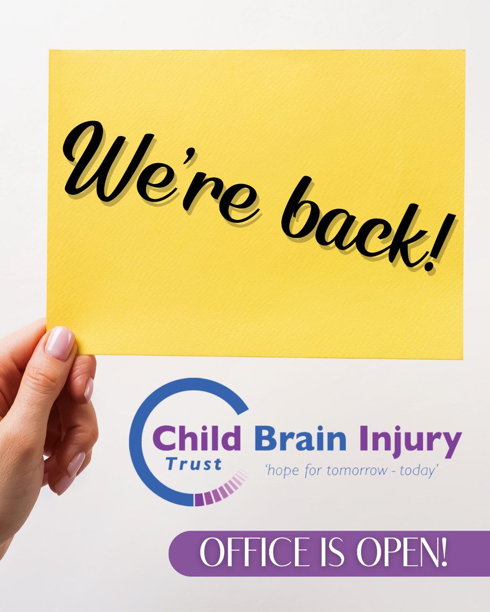 The holidays are over, and we’re refreshed, recharged, and ready to make 2025 another year of progress and impact! 💙 Our team is back in the office and excited to continue supporting families affected by childhood-acquired brain injury. ⭐