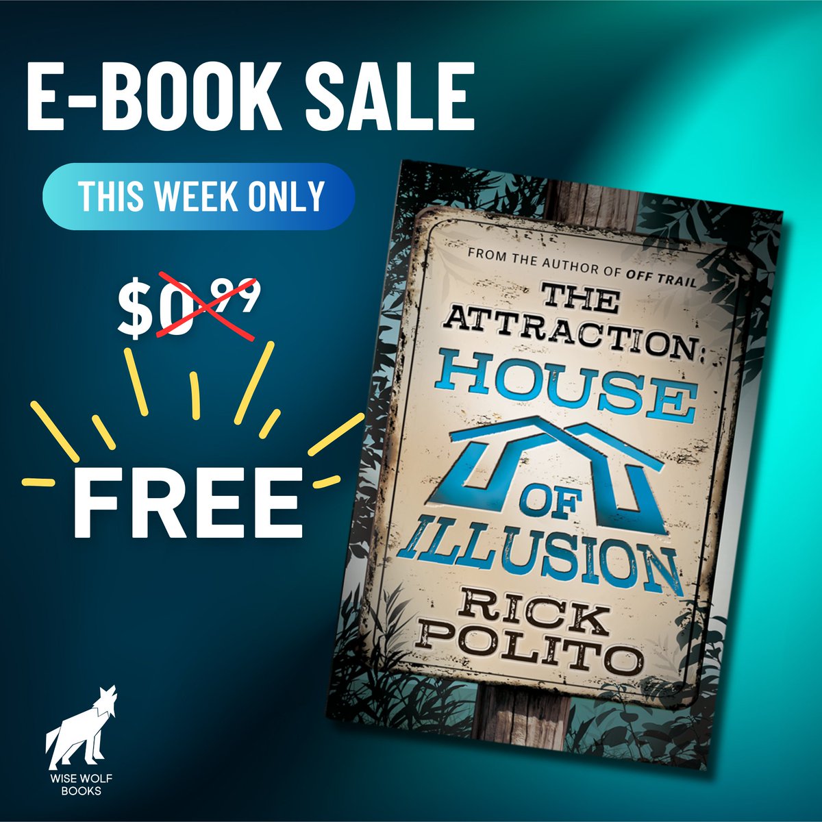 Looking for your next YA read? Look no further! 

Grab THE ATTRACTION: HOUSE OF ILLUSION by Rick Polito for FREE - that's right, for FREE - until December 24th.

geni.us/DealsandDiscou…

#eBookDiscounts