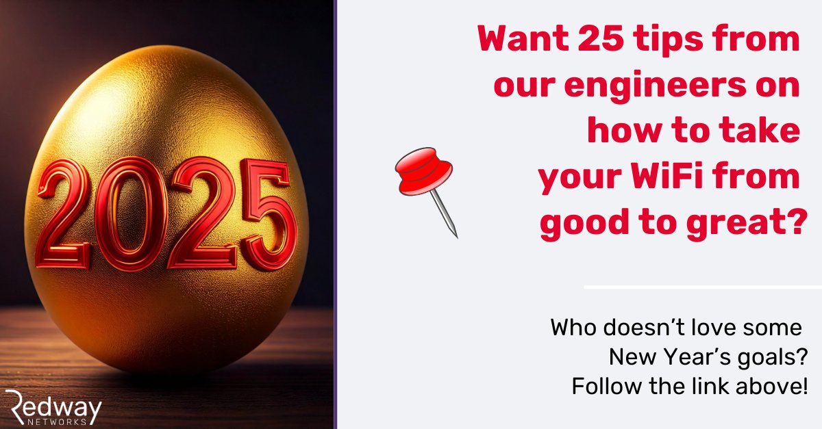 Did network performance hold your business back in 2024? Got steps to fix it in 2025? 🪜
Start strong with 25 expert tips to optimize your network and boost performance: redwaynetworks.com/the-difference…
#WirelessNetworks #WiFi #NetworkManagement