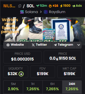 nilsolav_sol's tweet photo. $Nilsolav is next Pengu

CA: Tb58eZvL91MJrFtv7t9musFWBVMGdfS72wETUic4v6s

The World's Most Famous Penguin 

1500 Boost on 

#16 Dexscreen 

Jeeters will cry soon. Only Chad can win 

https://t.co/drLRfMEIiW https://t.co/GtKVx2VgrV