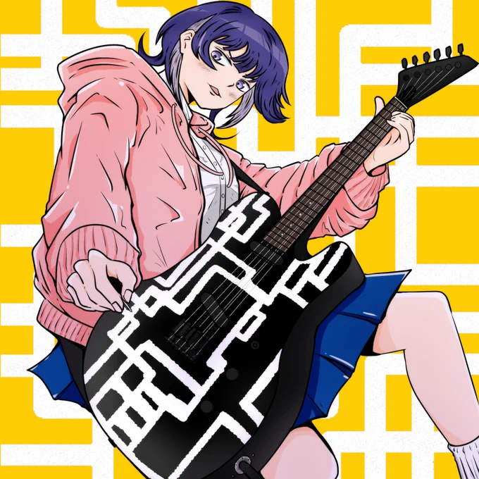 やっとはーとぶれいく4人描けた!なんか色々おかしいけど!! #はーとぶれいく #ふつうの軽音部