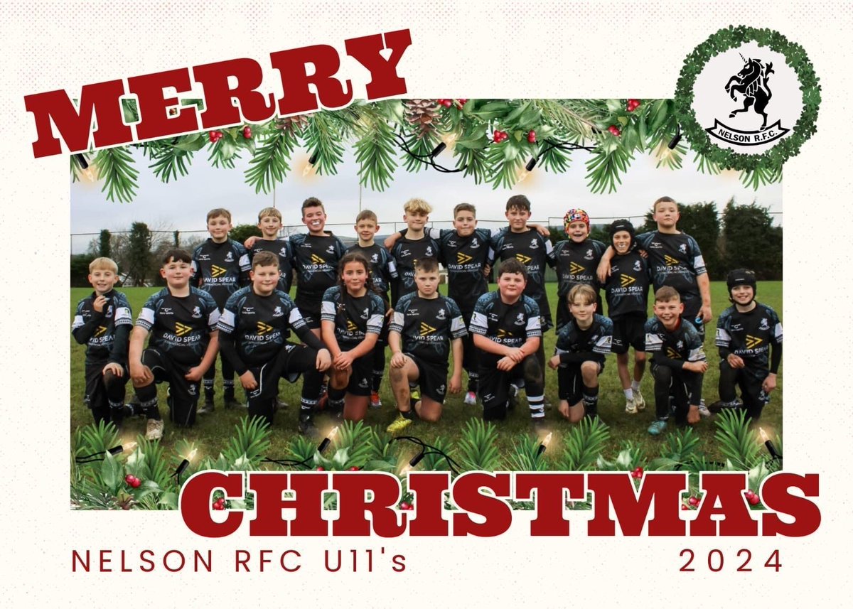 Wishing everyone a very Merry Christmas from David Spear Commercial Vehicles &amp; @Nelson RFC U11s 🏉 🎄 🎅