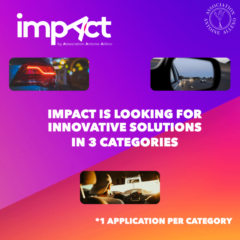 VivaTech's tweet photo. Is your startup focused on road safety? The Antoine Alléno Association’s IMPACT Challenges are your chance to turn ideas into real solutions to save lives!🚦

Why join?
💰Win €50K
🎤Exposure at #VivaTech &amp; Impact Stand
💼Gain incubator access
&amp; more!

Apply by March 31!