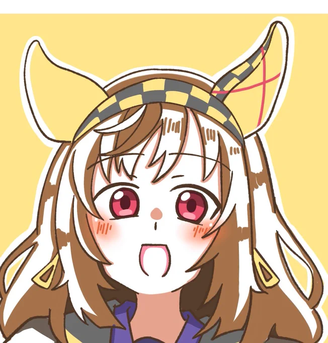 便乗してみる。#顔だけで50RT来たら強者#ウマ娘 