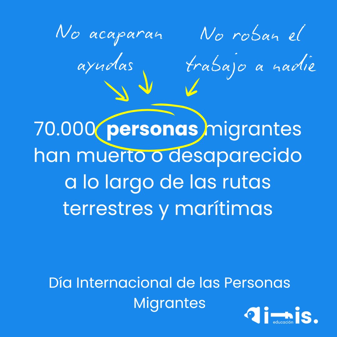 Las personas migrantes son eso: personas. 

La desinformación y los bulos no pueden arrebatarnos la humanidad y la empatía. 

#personasmigrantes #migracion #educacion #bulos