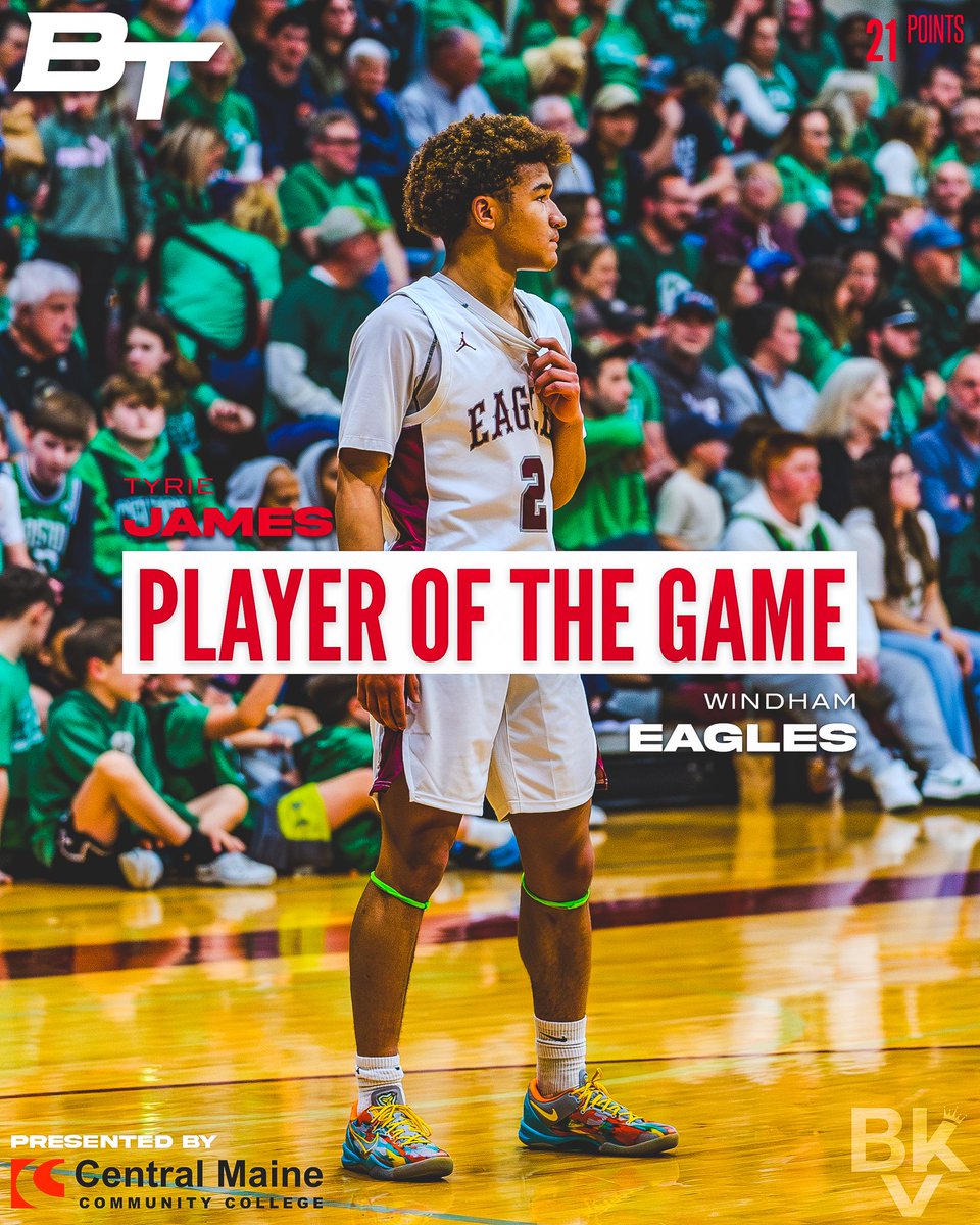 Windham rolls in the <a href="/cmccmaine/">CMCC</a> Big Time Game of the Week behind @tyrie_jamesss WINDHAM. LOOKS. GOOD!!!